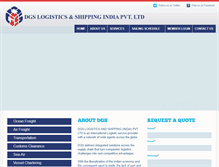 Tablet Screenshot of dgsindia.com